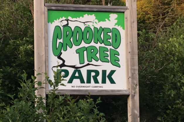 Crooked Tree Park sign