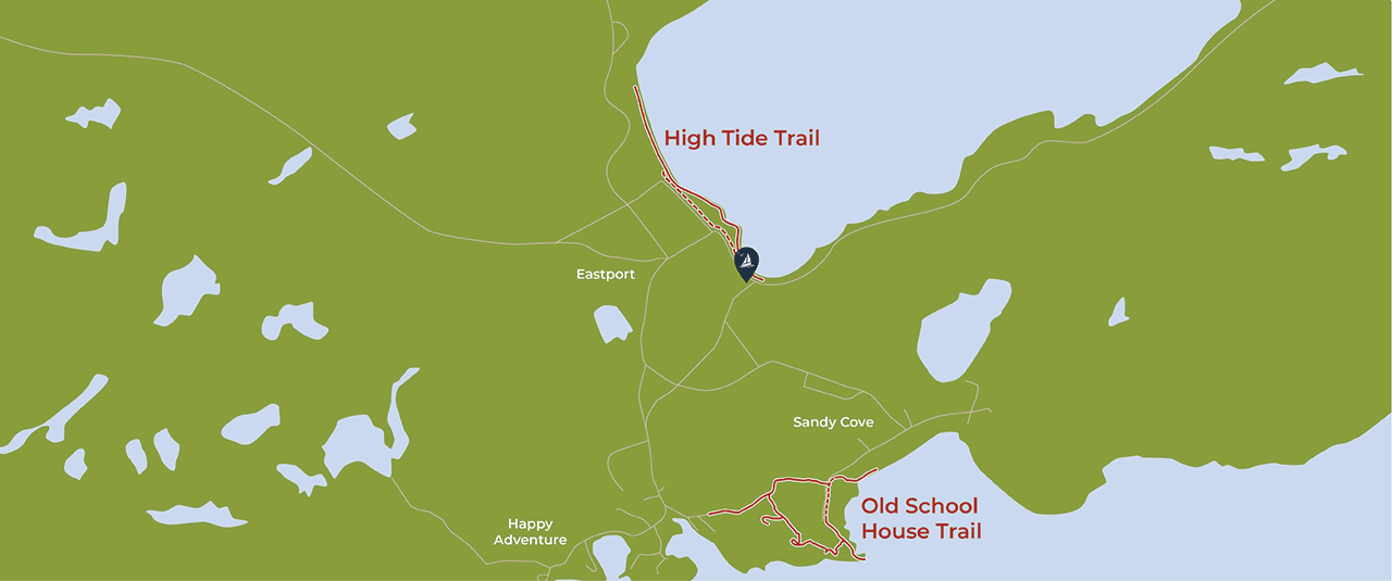 Eastport area trail map